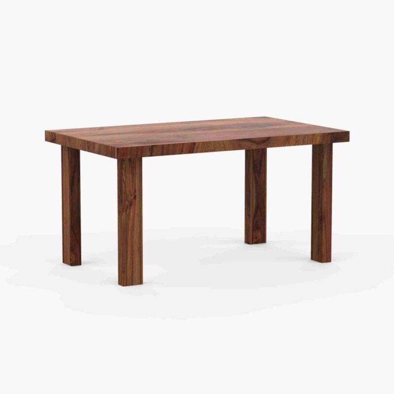 Solid Sheesham Wood 6 Seater Dining Table Set for Home (Natural Finish ...